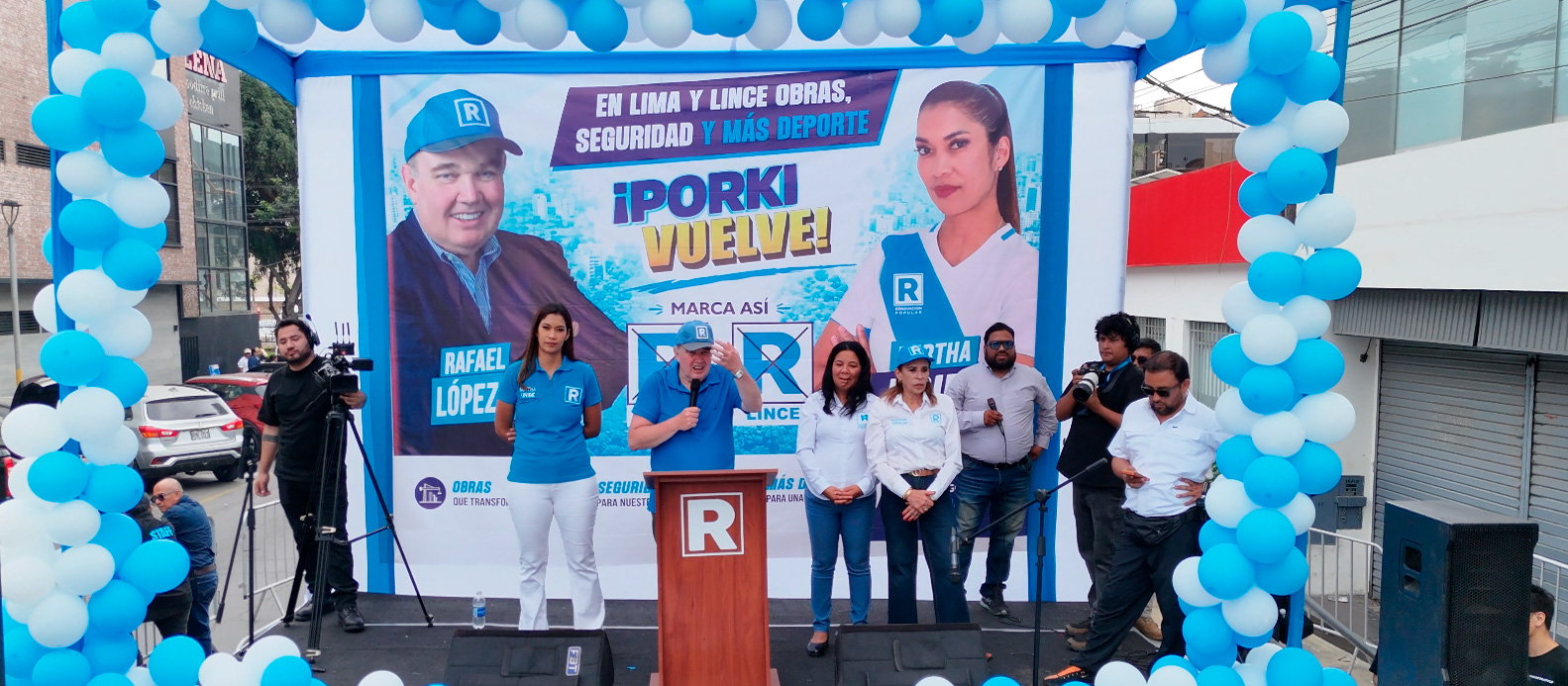 Rafael López Aliaga y Mirtha Uribe juntos por Lince